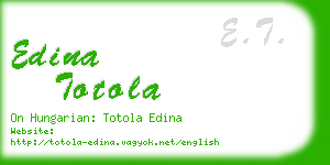 edina totola business card